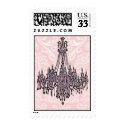Pink Frosting Damask Chandelier Stamps by pauletteparis Pink Frosting Damask Chandelier Stamps
