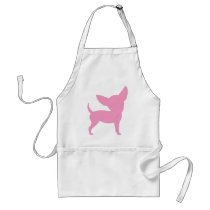 Pink Funny Chihuahua aprons by dogsandhorses Pink Funny Chihuahua aprons