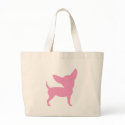 Pink Funny Chihuahua bags