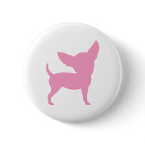 Pink Funny Chihuahua buttons