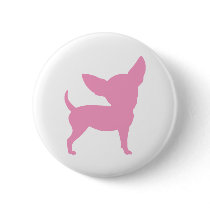 Pink Funny Chihuahua buttons