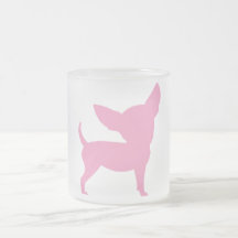 Pink Funny Chihuahua Coffee Mugs