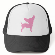 Pink Funny Chihuahua Mesh Hats