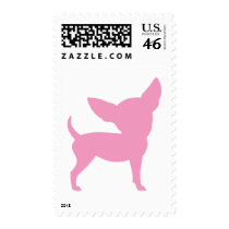 Pink Funny Chihuahua Postage Stamps