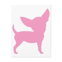 Pink Funny Chihuahua Post Cards