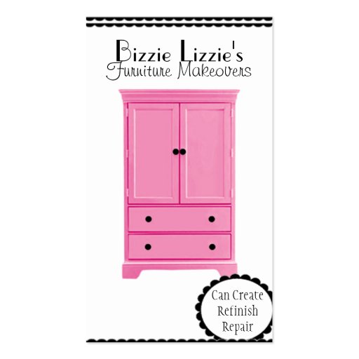 Pink Furniture Business Card