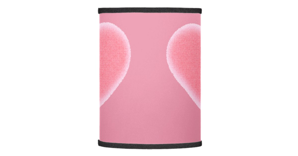 Pink Fuzzy Heart Customizable Lamp Shade Zazzle