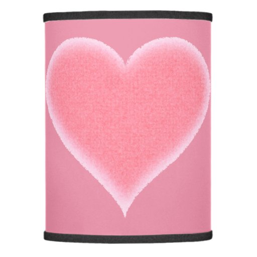 Pink Fuzzy Heart Customizable Lamp Shade Zazzle
