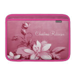 Pink Garden Floral Sleeve For Macbook Air