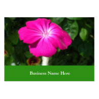 pink garden flower business card