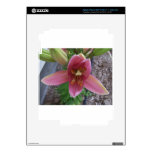 Pink Garden Lily Skins For iPad 3
