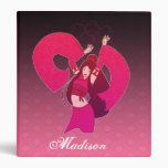 Pink geisha dancer girl cool personalized binder