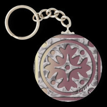 Pink Geometric Keychain keychains