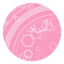Pink Geometric Shapes Sticker
