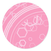Pink Geometric Shapes Sticker by DaCapoWalworth Pink Geometric Shapes Sticker