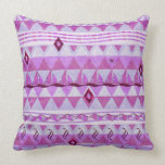 Pink Geometry Pattern 2 Throw Pillow