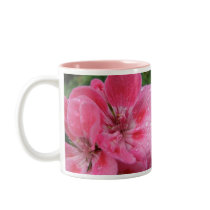 Pink Geranium Petals mugs