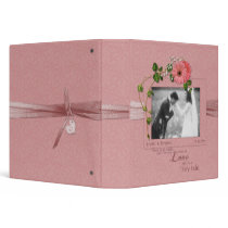 Pink Gerber Daisies Wedding Binder by dmboyce Pink Gerber Daisies Wedding Binder