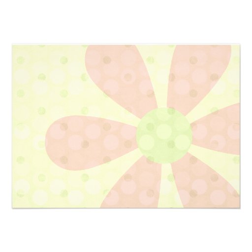 Pink Gerber Daisy Baby Shower Invitation