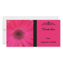 Pink Gerber Daisy Thank You Photo Card photo cards by henishouseofpaper Pink Gerber Daisy Thank You Photo Card photo cards