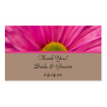 Pink Gerber Daisy Wedding Favor Tags Business Card Templates