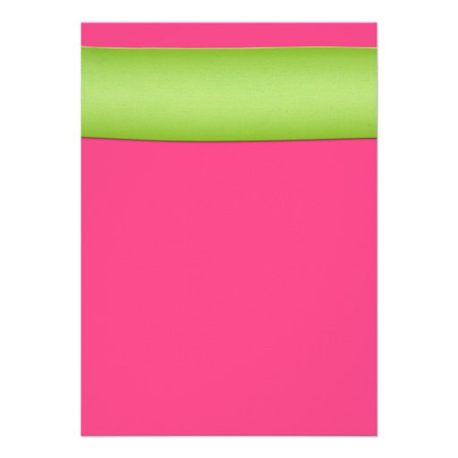 Pink Gerber Green Floral Damask Wedding Invitation
