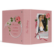 Pink Gerbera Daisies Wedding Binder by dmboyce Pink Gerbera Daisies Wedding Binder