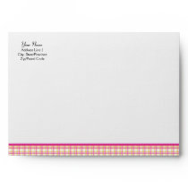 Pink Gerbera Daisy A-7 Invitation Envelope