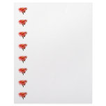 Pink Gerbera Daisy Side View Customized Letterhead