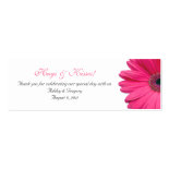 Pink Gerbera Daisy Special Occasion Favor Tags Business Card Template