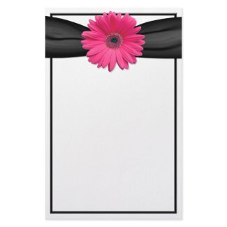 Pink Gerbera Daisy Stationery stationery