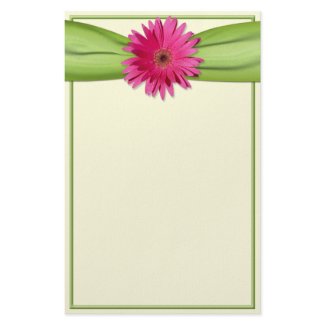 Pink Gerbera Daisy Stationery stationery