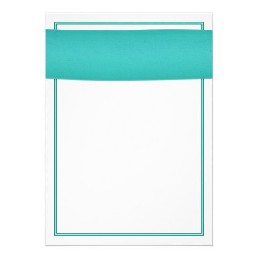 Pink Gerbera Daisy Turquoise Wedding Invitation