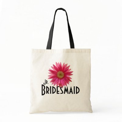 Pink Gerbera Daisy/ Wedding Bag