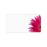 Pink Gerbera Daisy Wedding Blank Address Label
