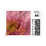 Pink Gerbera • July Wedding Stamp