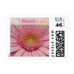 Pink Gerbera • March Wedding Stamp