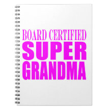 Pink Gifts for Grandmothers : Super Grandma Notebook