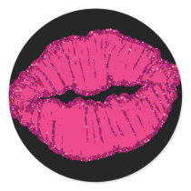 pink giltter lips stickers by littlethings pink giltter lips stickers