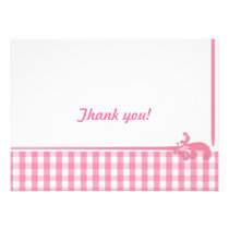 Pink Gingham Check Pattern invitations