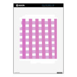 Pink Gingham Fabrick look products Decal For iPad 2