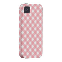 Pink Gingham iPhone 4 Case-Mate