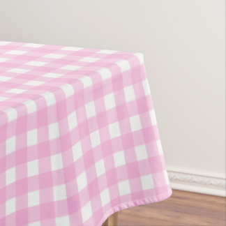 pink tablecloth gingham pattern