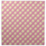 Pink Gingham Vintage Pattern Cloth Napkins