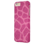 Pink giraffe handle iPhone case