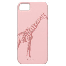 Pink Giraffe Sketch iPhone 5 Case