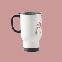 Pink Giraffe Sketch mugs