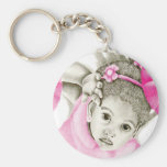Pink Girl 3 Key Chain keychains
