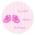 pink girl - shoes sticker