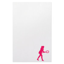Pink Girl Personalized Stationery